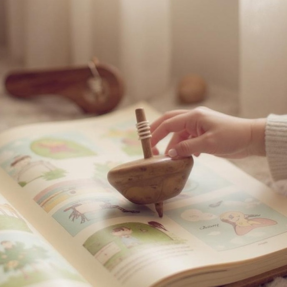 Handmade Wooden Top Spinner Toy‎
